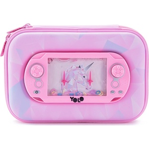 YOLO Ученически 3D несесер YOLO Unicorn - 2 ципа, с игра (121285-165-3)