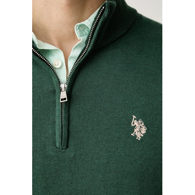 U. S. Polo Assn U. S. Polo Assn. пуловер мъжки с памук Rich Funnel 1/4 Zip (MUP2963)