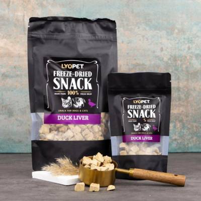 Lyopet Freeze Dried Snack Duck Liver 100 g