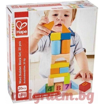 Image 1 of Hape 20 разноцветни кубчета с цифри hape e8388 (h8388)