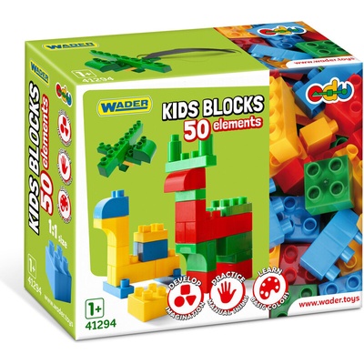 Wader 41294 Kids Blocks 50 ks