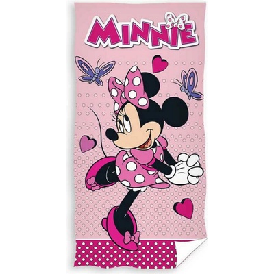 TipTrade Bavlnená osuška 70x140 cm Minnie Zamilovaný deň