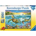 Ravensburger Пъзел Ravensburger от 100 XXL части - Mорски костенурки (12942) - ozone