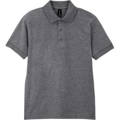Unisex polokošile DRYBLEND grafit černý žíhaný