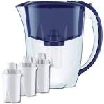 Aquaphor Кана за вода Aquaphor Ideal в комплект с 3бр. филтри, 2.8 литра, синя Филтрираща кана