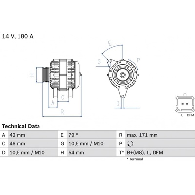 Alternátor BOSCH 0 986 080 660
