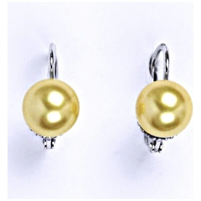 Čištín se Swarovski perlou gold pearl NK 1356