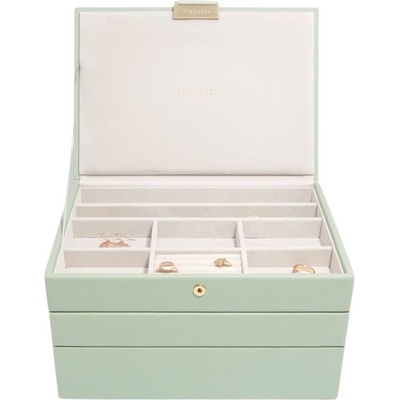 Stackers Ковчеже за бижута Stackers тройно cлassic зелена салвия (74517)