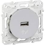 Schneider Electric SE Розетка USB за зареждане тип A 1A 5W цвят Алуминий Odace /до изчерпване/ - S530408 (S530408)
