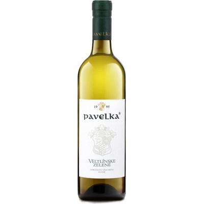 Pavelka Veltlínske Zelené NZ 12,5% 0,75 l (čistá fľaša)