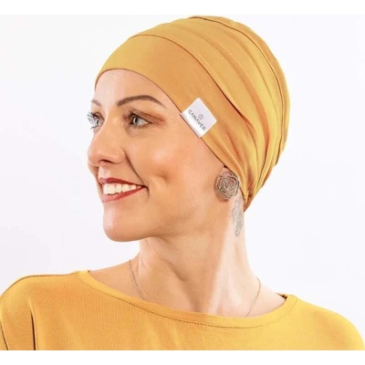 Dámska čiapka po chemoterapii Canaver 2-vrstvová mango
