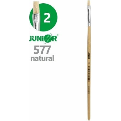 Štetec plochý JUNIOR č. 2" 577 Natural