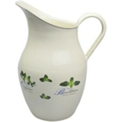 Krémový smaltovaný džbán s bylinkami Herbs 20 x 26cm 2.5L Münder Email