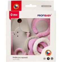 Profibaby Špendlík + osmička s hryzátkami Ružová