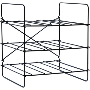 L'Atelier du Vin Стойка за вино на етажи COMPACT, 35 x 31 см, черен, неръждаема стомана, L'Atelier du Vin (LADV955088)