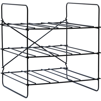 L'Atelier du Vin Стойка за вино на етажи COMPACT, 35 x 31 см, черен, неръждаема стомана, L'Atelier du Vin (LADV955088)