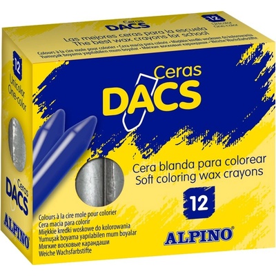 Alpino Balenie 12 voskoviek DACs strieborná