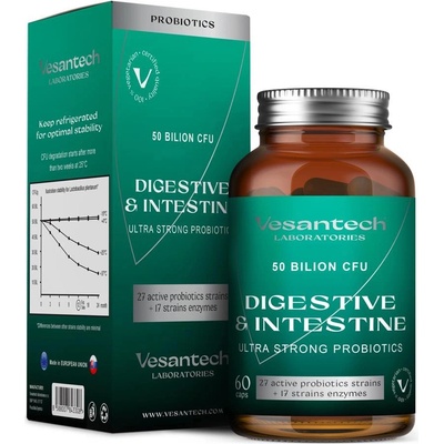 Vesantech Digestive Silná probiotika 60 kapsli