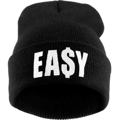Blingstar zimní čepice Beanie Easy dollar $ black/white B578