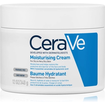 CeraVe Moisturizers хидратиращ крем за лице и тяло за суха или много суха кожа 340 гр