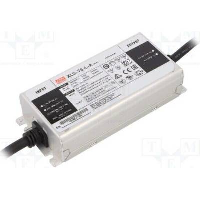 MEAN WELL XLG-75-L-A Napájecí zdroj: spínaný; LED; 75W; 53÷107VDC; 0,35÷1,05A; IP67