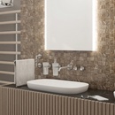 Nimco Unix Pohárik na kefy a pastu s držiakom, matné sklo/brúsená nerezová UNM 13058W-10