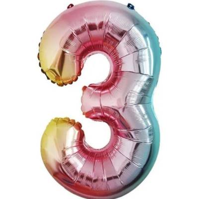 Wiky Balónek nafukovací Duha 80 cm Číslo 3