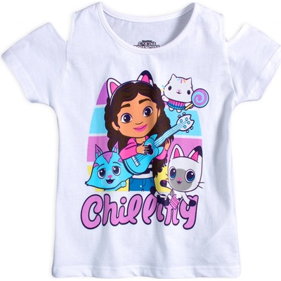 Dívčí tričko GABBYS DOLLHOUSE CHILLING bílá – Zbozi.Blesk.cz