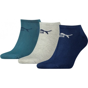 Puma Sada tří párů ponožek v petrolejové šedé a tmavě modré