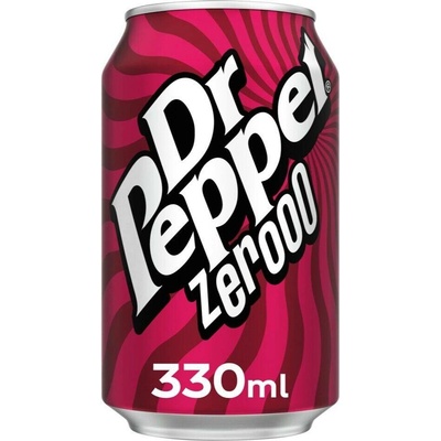 Dr Pepper Zero sycený kolový nápoj bez cukru 330 ml