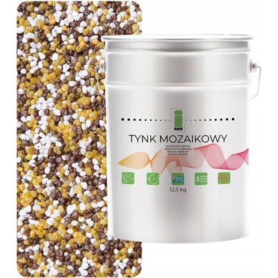 MOZAIKOVÁ OMÍTKA HNĚDO-HOŘČIČNÁ VNITŘNÍ VENKOVNÍ MOZAIKA 12,5 kg