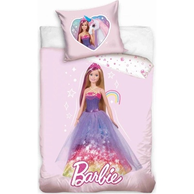 Carbotex obliečky Barbie princezná Renforcé 100 x 135 cm 40 x 60 cm
