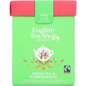 English Tea Shop Bio zelený čaj s granátovým jablkom sypaný 80 g