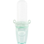 KikkaBoo Силиконово шише и силиконова мрежа за плодове Kikkaboo - 2 в 1, Mint (31302020093)