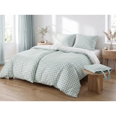 Áčko 4 set perkalových obliečok OXFORD Light Grey 2x70x90 2x140x200