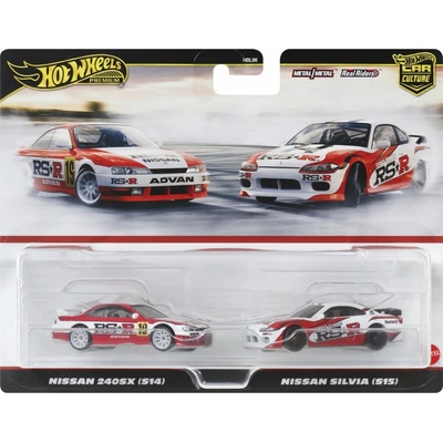 Mattel Hot Wheels Premium Car Culture 2-Pack Nissan 240SX S14 + Nissan Silvia S15