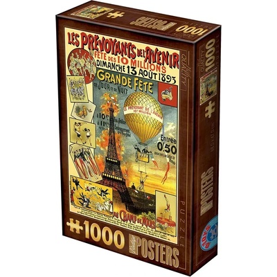 D-Toys - Puzzle Vintage Posters - 1 000 piese