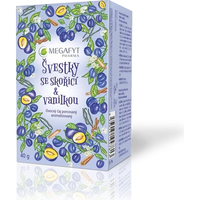 MEGA Švestky se skořicí vanil.20 x 2 g