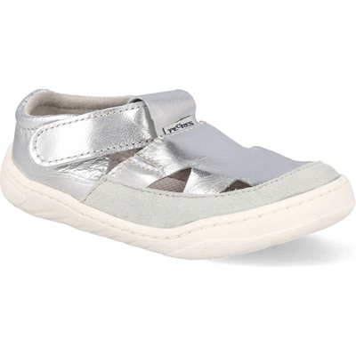 Pegres Barefoot SBF 51 detské sandále strieborné