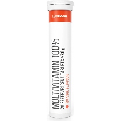GymBeam Multivitamín 100% šumivý 20 tab. pomaranč