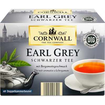Cornwall Černý čaj EARL GREY 40 s. 70 g