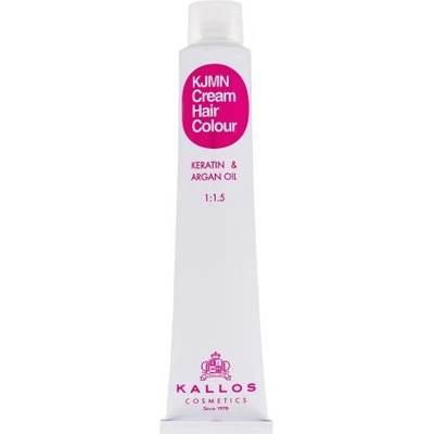 Kallos KJMN Cream Hair Colour Keratin & Argan Oil постоянна боя за коса с арганово масло и кератин 100 ml нюанс 8.43I Intense Coral Red за жени