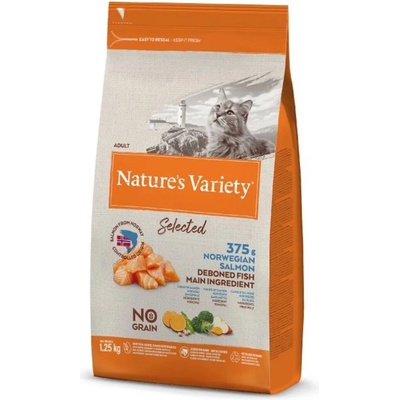 Nature’s Variety Selected cat s lososem bez obilovin 1,25 kg