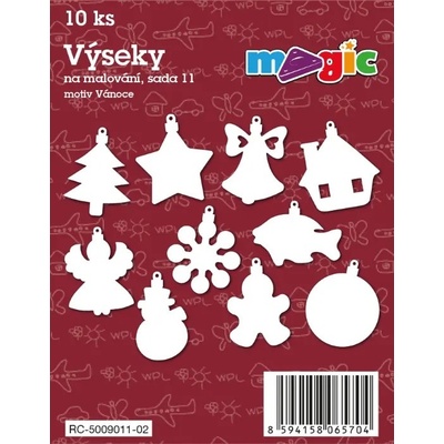 Magic výseky na malování sada 11 Vánoce
