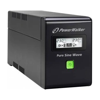 PowerWalker Powerwalker vi 800 sw fr line-interactive 800va 2x 230v en usb-b lcd pure sine wave