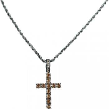 HARAHU Колие zc-22771 - Сребристо / Слабо Кафяво kp22771 (zc-22771)