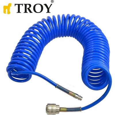 TROY Маркуч за въздух - спирален 7.5 м / Troy 18608 / (T 18608)