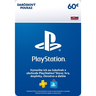 Playstation Store dárková karta 60 € SK