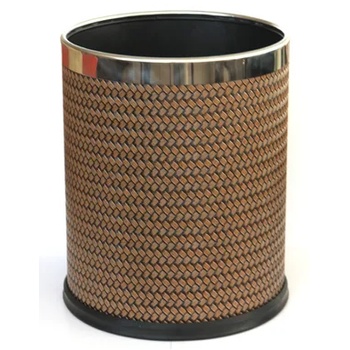 Image 1 of Horecano G-Кош канцеларски с иноксов ринг и оплетка Ø22.5xh25.5cm (84451-002) (012591)
