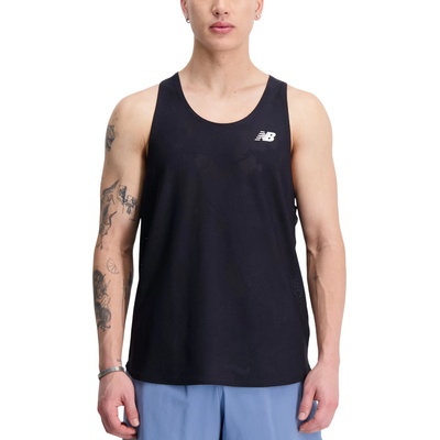 New Balance Потник New Balance Q Speed Jacquard Singlet Черен Velikost L